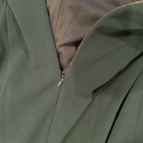 BHLDN sz 10 Seraphina Crepe Maxi gown in forest high neck open back detail - Picture 14 of 14